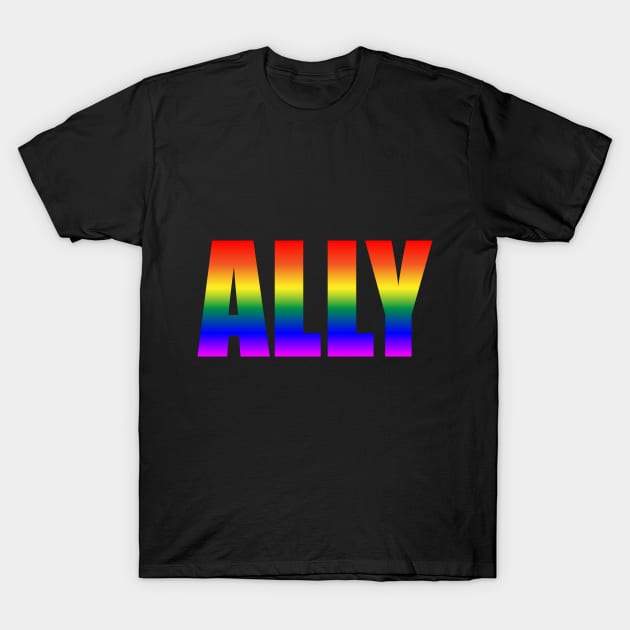 Proud to be a Pride ALLY T-Shirt by NickiPostsStuff